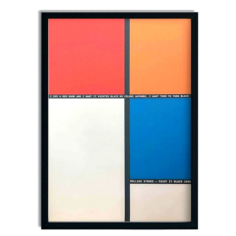 NWT Rolling Stones Paint it Black Giclée Art Print